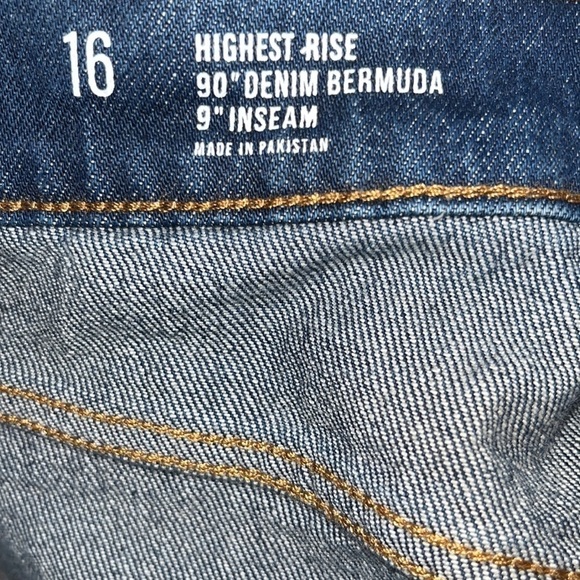 A.N.A. 90’s high rise 9”‎ Bermuda jean shorts NWT size 16 - Picture 5 of 5